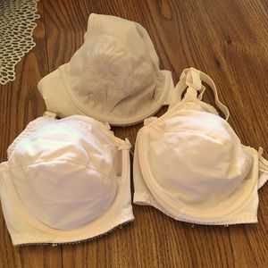 3 Beige Bras
